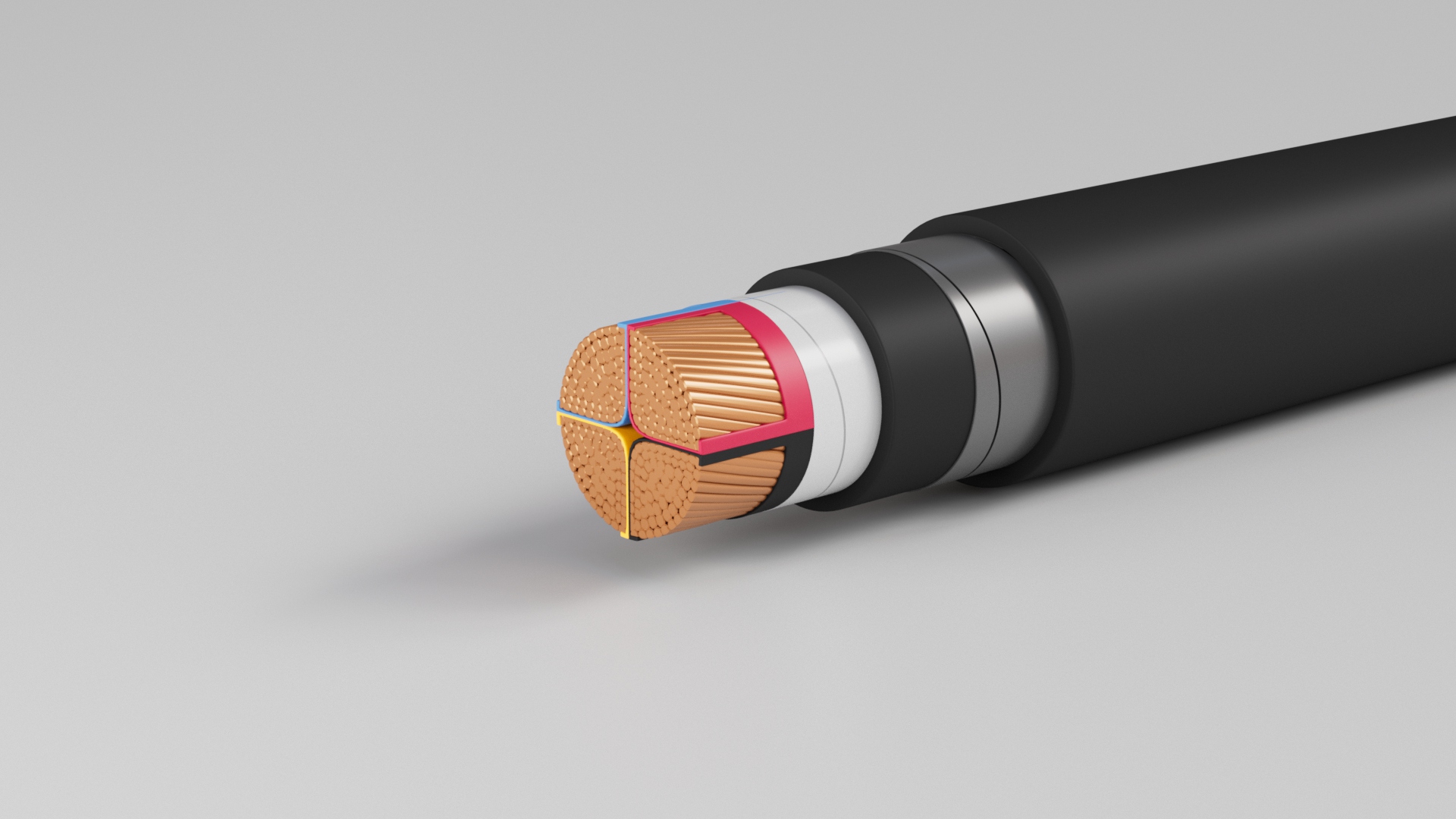 Multi Core Cables 0.6 / 1 (1.2) KV 70º C with Stranded Circular or Sector Copper